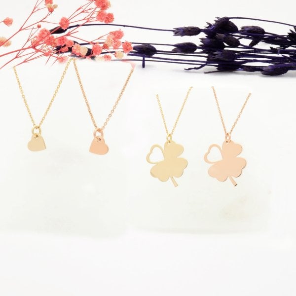 14 Ayar Altın Kalp Kolye