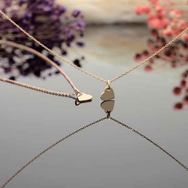 14 Ayar Altın Kalp Kolye