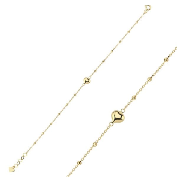 Simple Kalp Toplu Bileklik