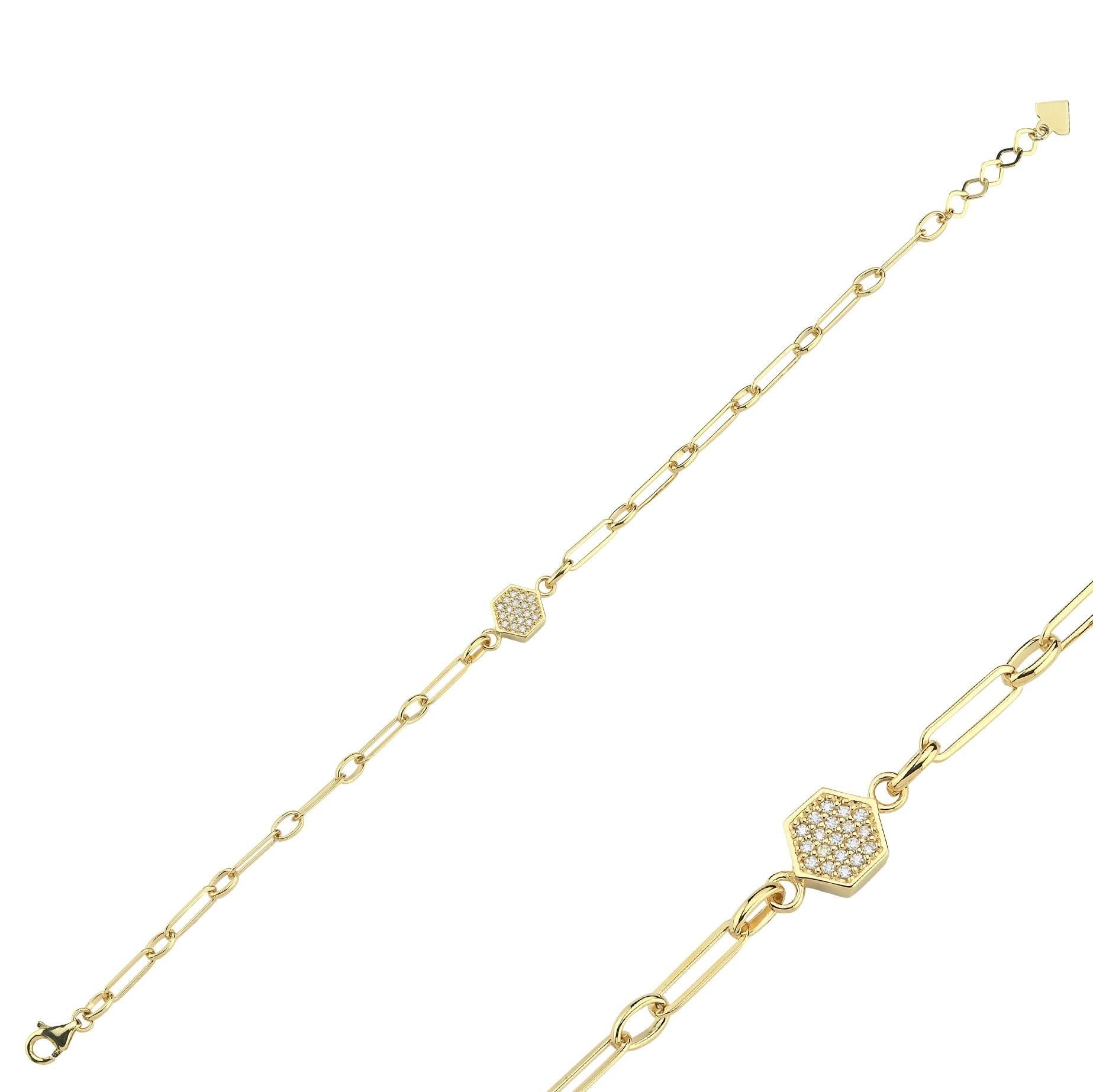 Classy Taşlı Ataç Bileklik