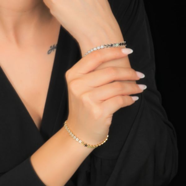 14 Ayar Yıldız Bileklik