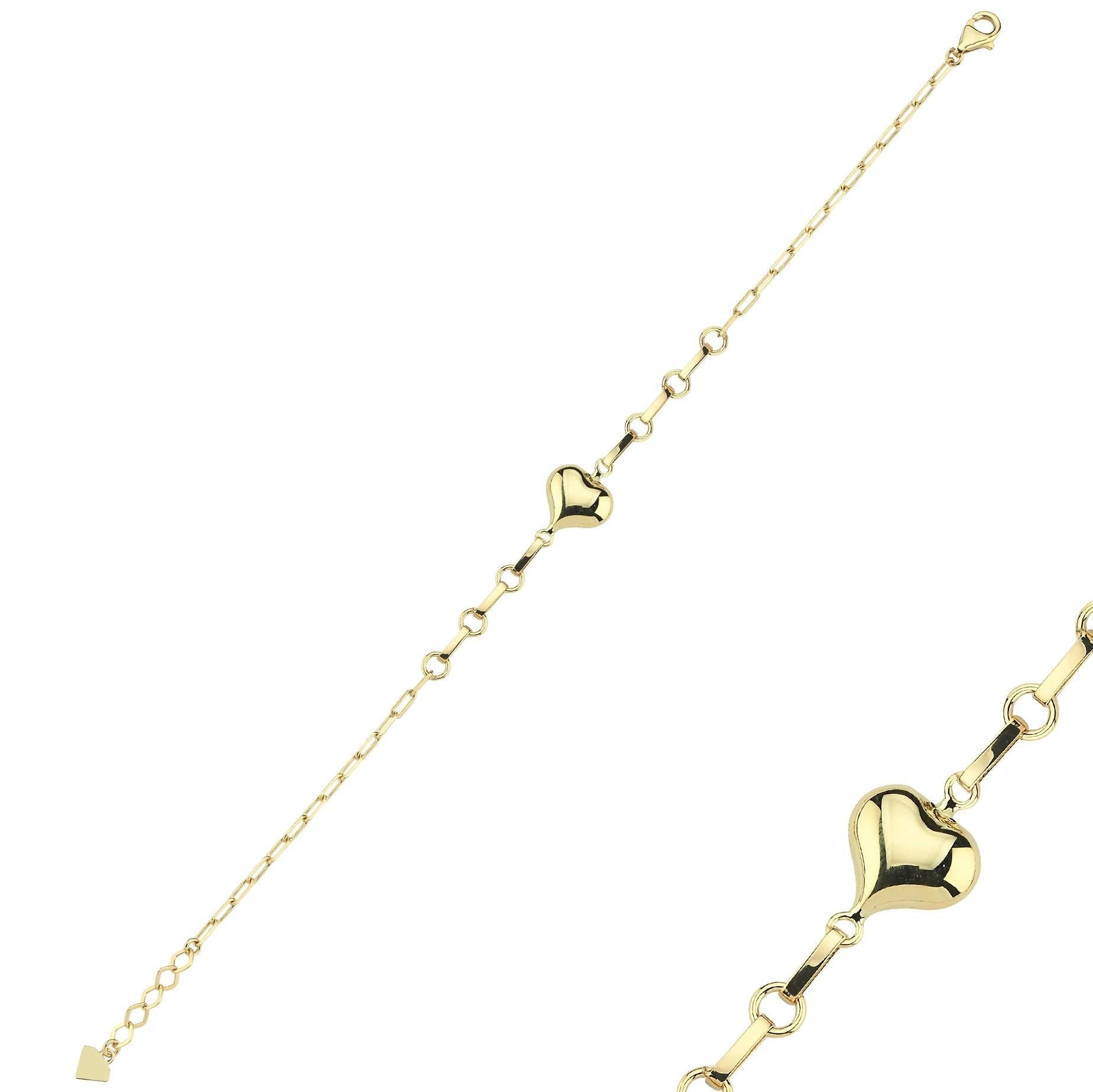 Classy Taşsız Kalp Bileklik