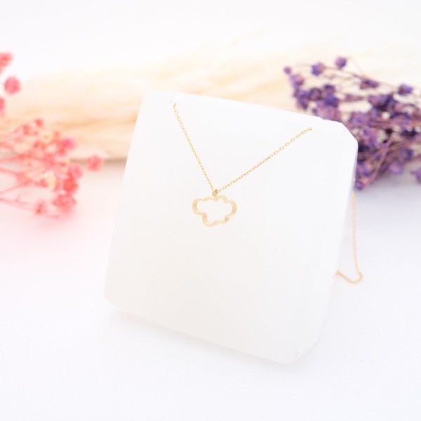 14 Ayar Altın Bulut Kolye