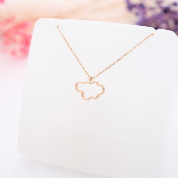 14 Ayar Altın Bulut Kolye