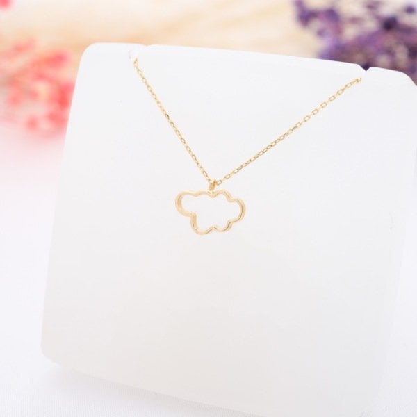 14 Ayar Altın Bulut Kolye