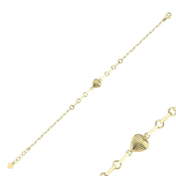 Classy Taşsız Kalp Bileklik