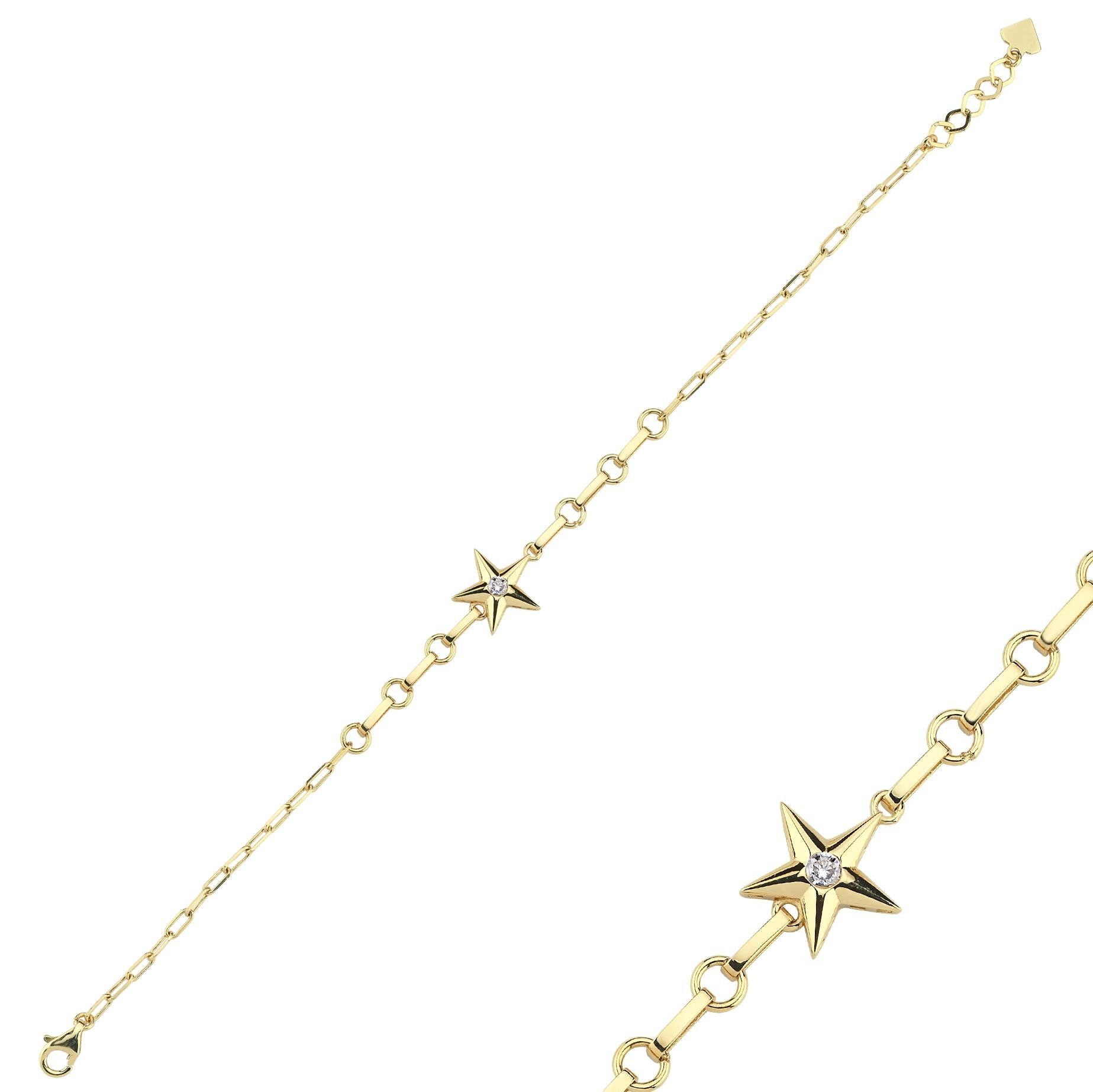 Classy Taşlı Yıldız Bileklik