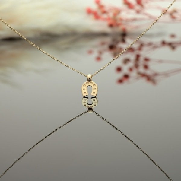 14 Ayar Altın Mini At Nalı Kolye