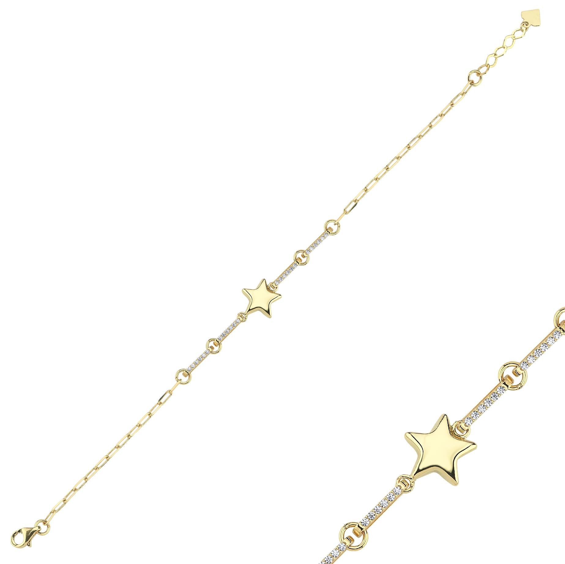 Classy Taşlı Yıldız Bileklik