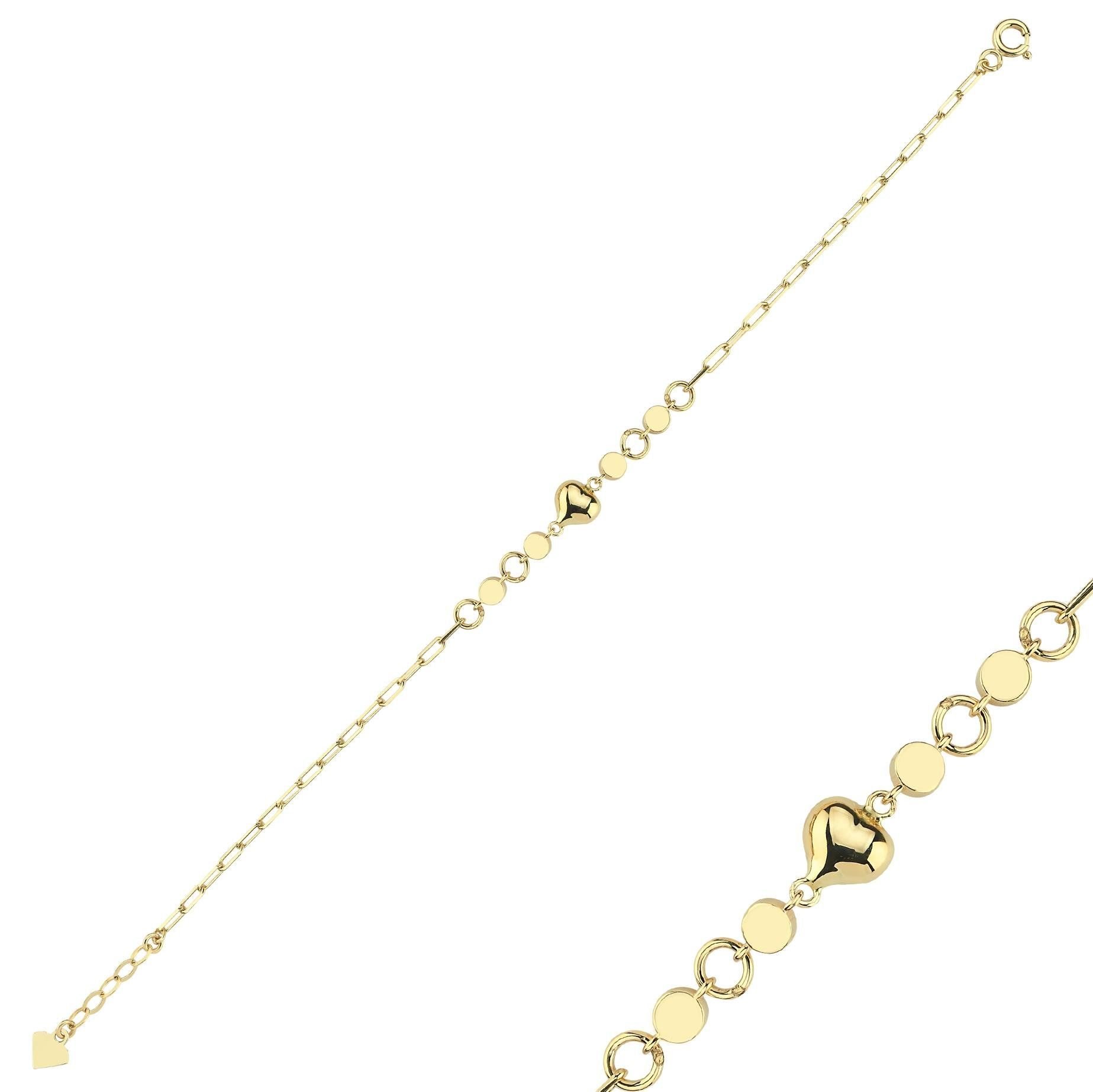 Classy Taşsız Kalp Bileklik