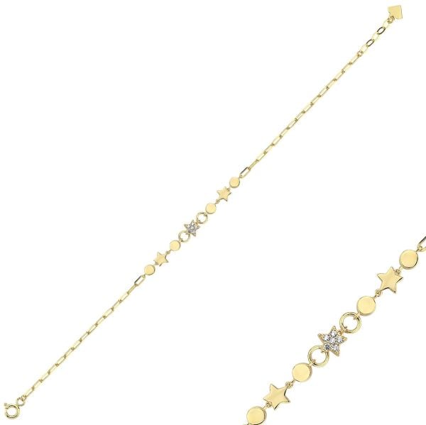 Classy Taşlı Yıldız Bileklik
