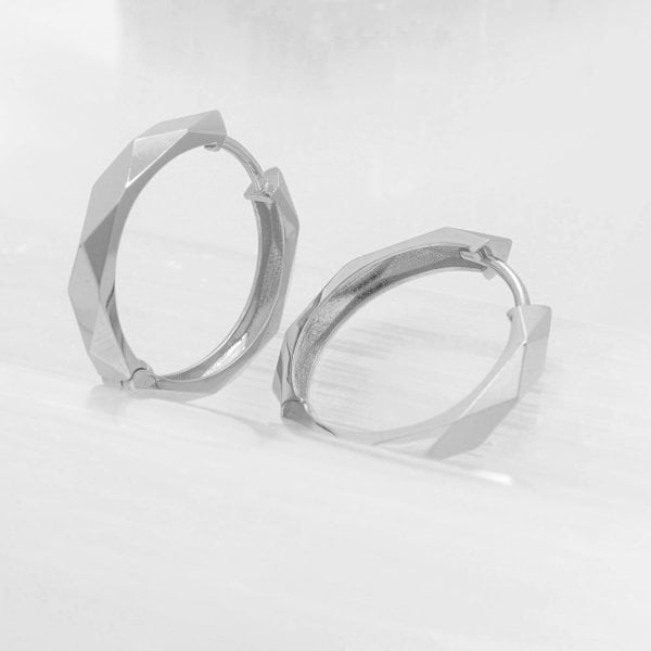 14 Ayar Altın Geometrik Küpe