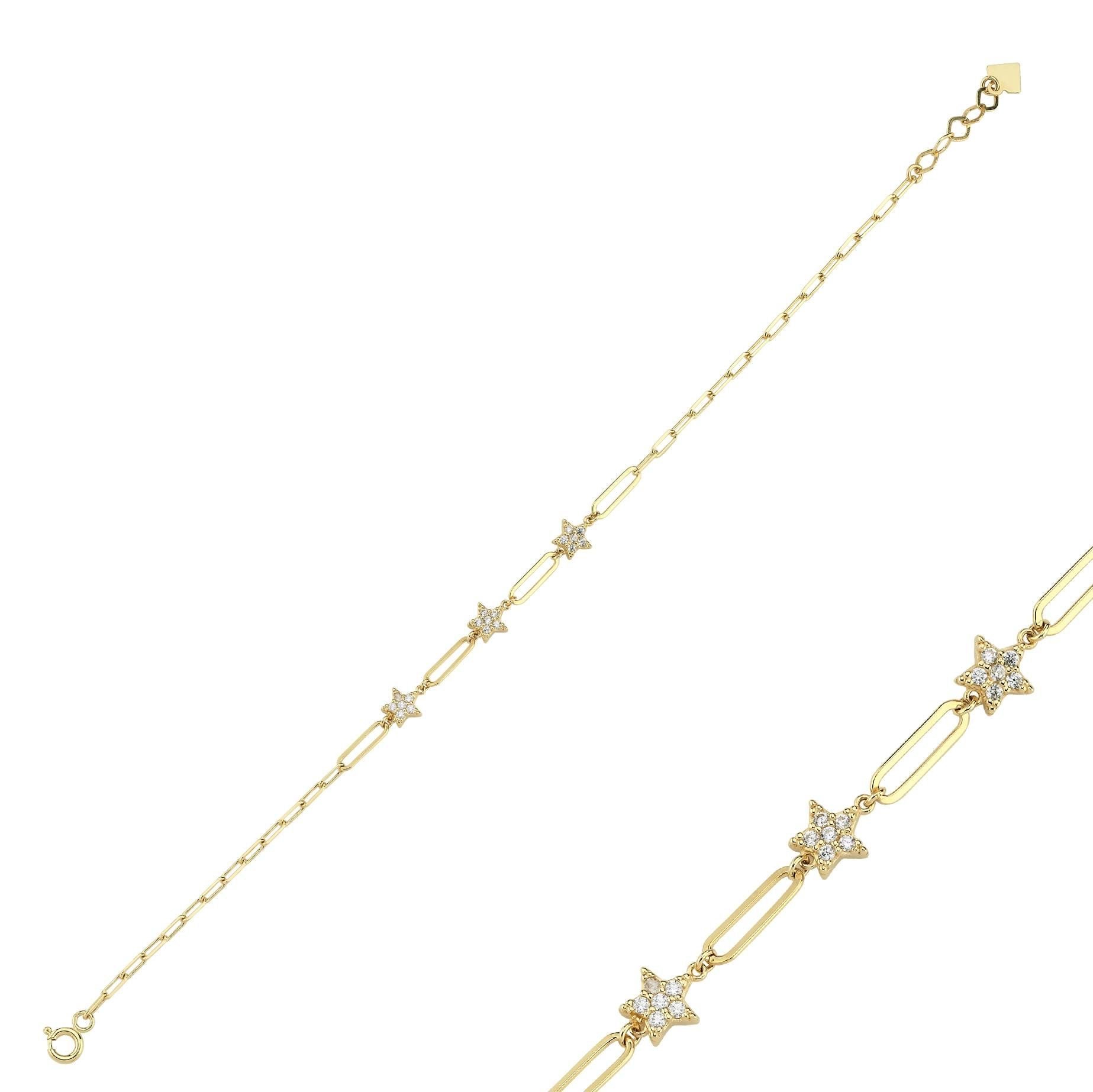 Classy Taşlı Yıldız Atac Bileklik