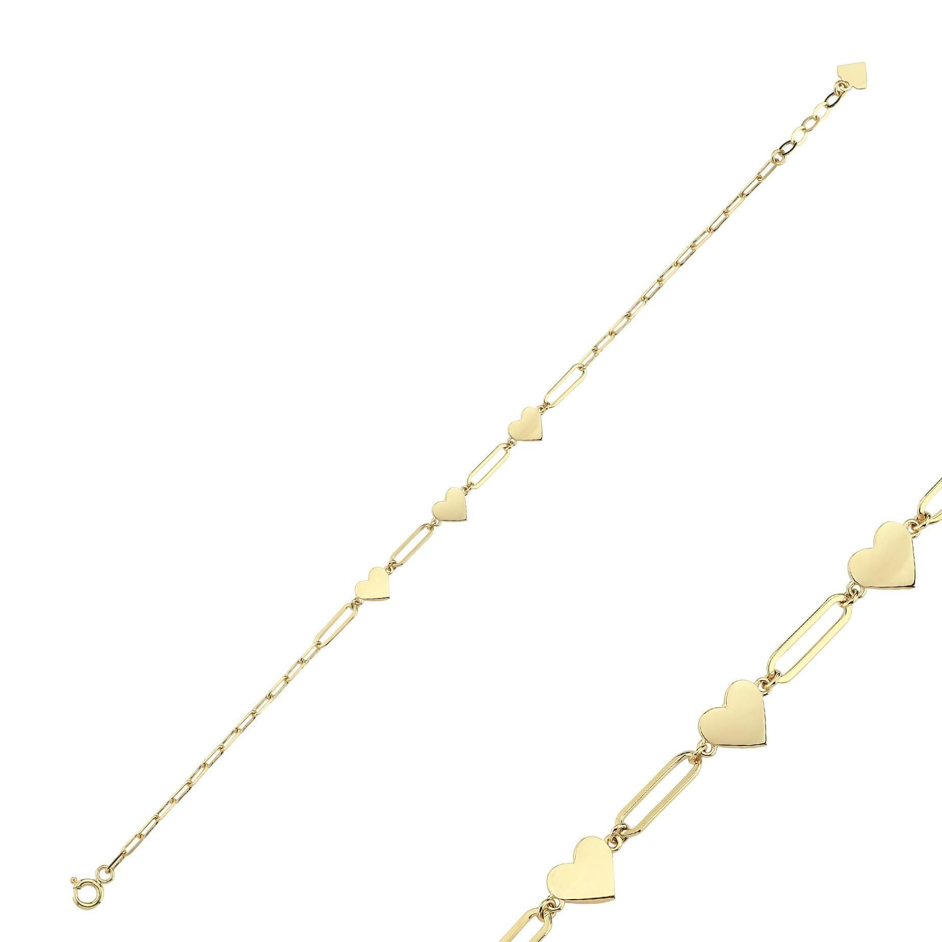 Classy Taşsız Kalp Atac Bileklik