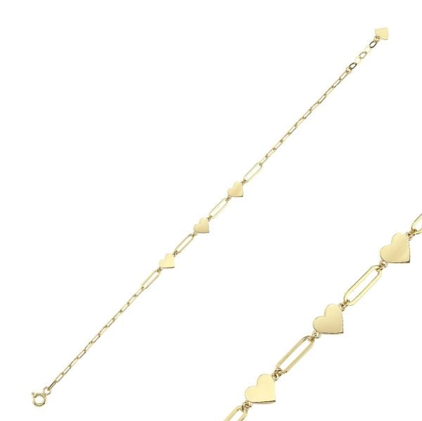 Classy Taşsız Kalp Atac Bileklik