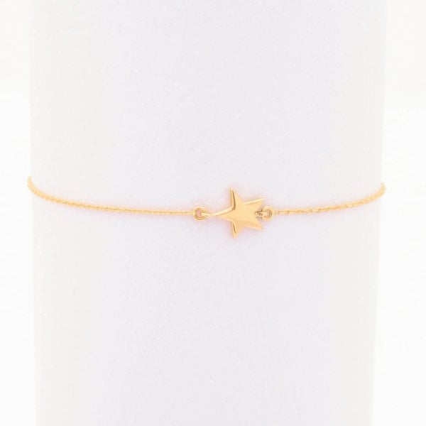 14 Ayar Altın Yıldız Bileklik