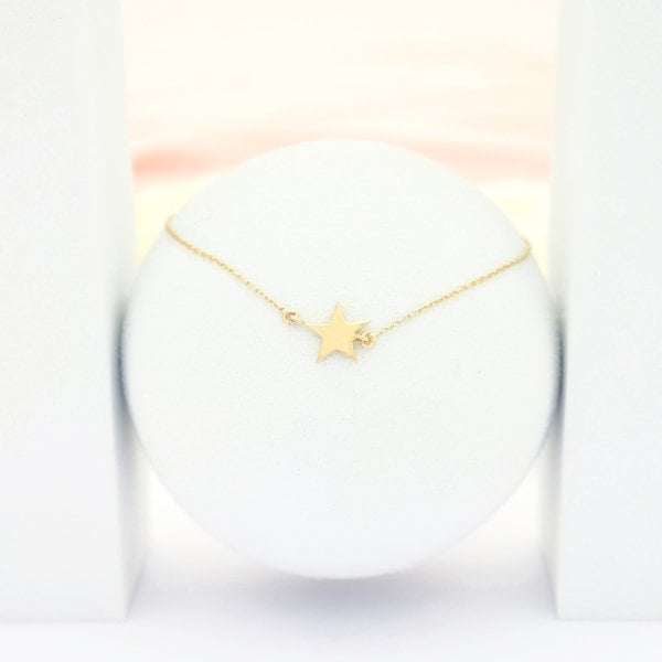 14 Ayar Altın Yıldız Bileklik