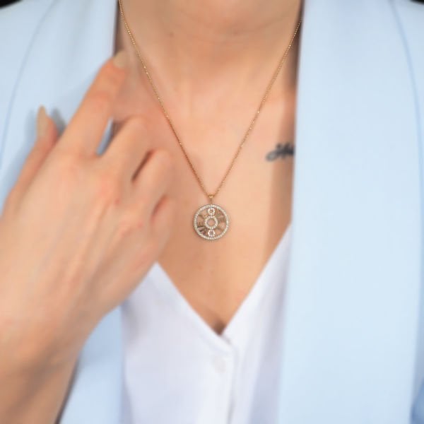 14 Ayar Altın Love Kolye