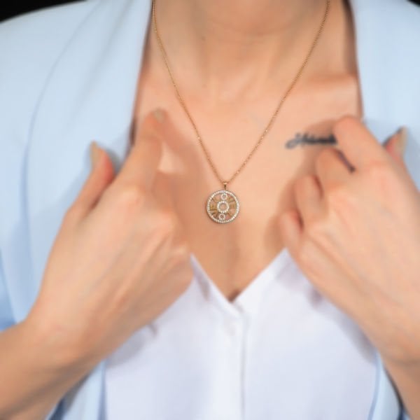 14 Ayar Altın Love Kolye