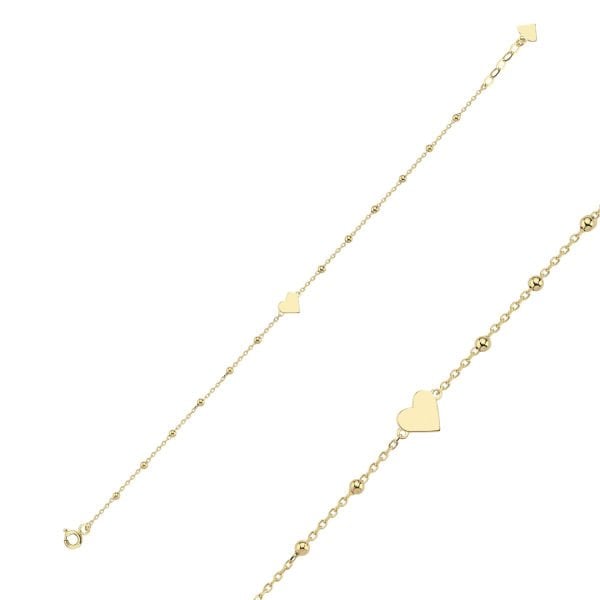 Simple Kalp Toplu Bileklik