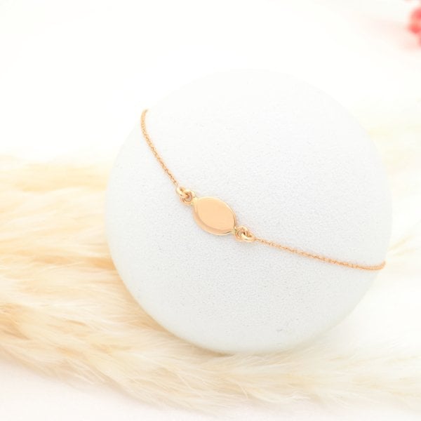 14 Ayar Altın Vav Harfli Bileklik