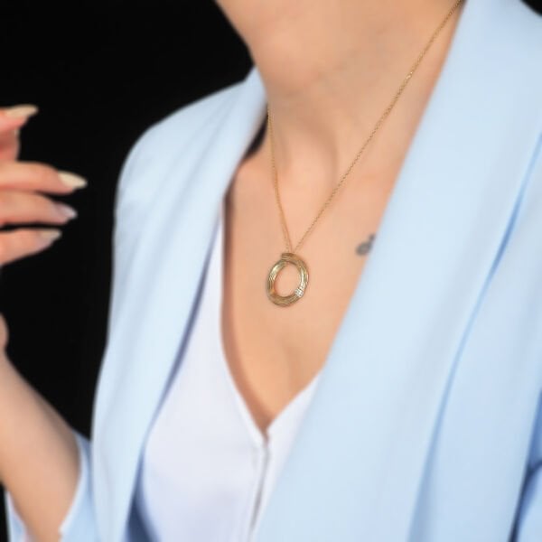 14 Ayar Altın Yuvarlak Kolye