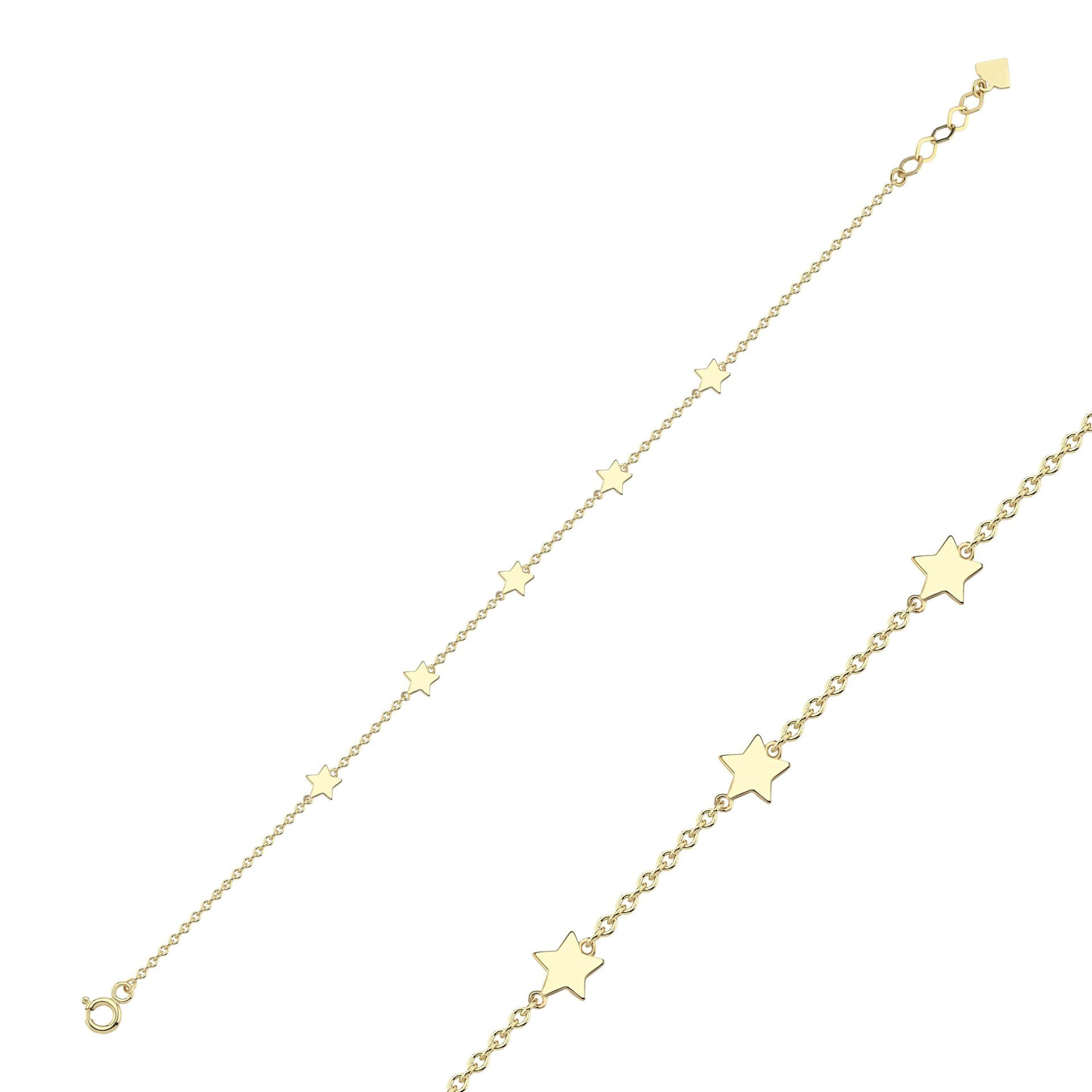 Simple Beşli Yıldız Bileklik