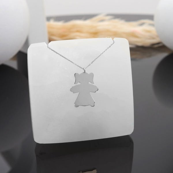 14 Ayar Altın Zarif Küçük Kız Kolye