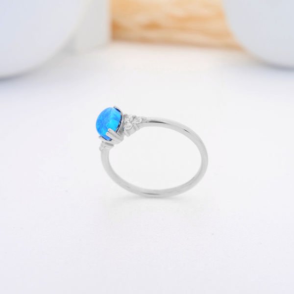 14 Ayar Altın Damla Taşlı Yüzük