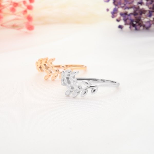 14 Ayar Altın Zeytin Dalı Yüzük