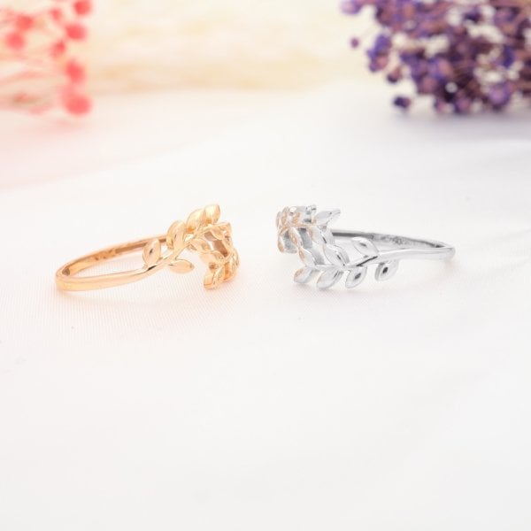 14 Ayar Altın Zeytin Dalı Yüzük