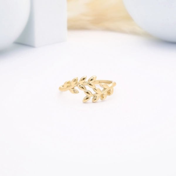 14 Ayar Altın Zeytin Dalı Yüzük