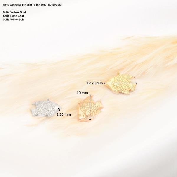 14 Ayar Altın Balık Kolye