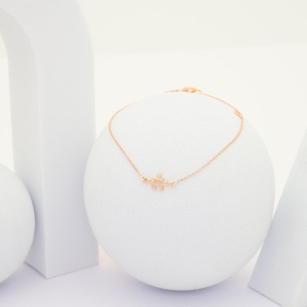 14 Ayar Altın Puzzle Bileklik