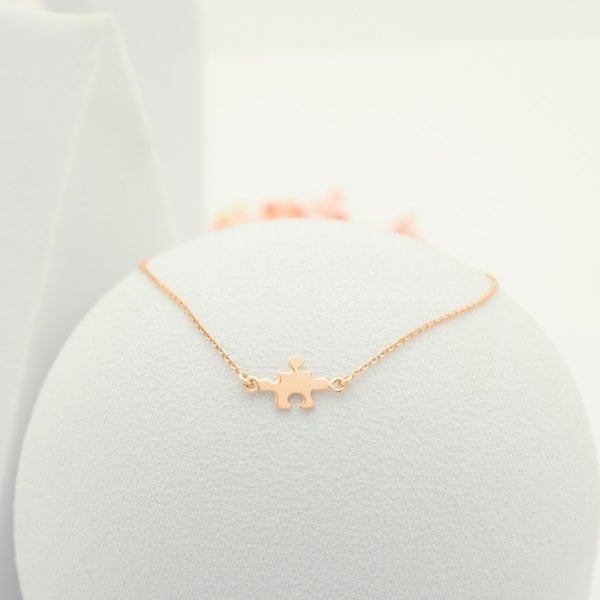 14 Ayar Altın Puzzle Bileklik