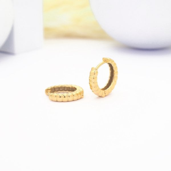 14 Ayar Altın Minimal Küpe