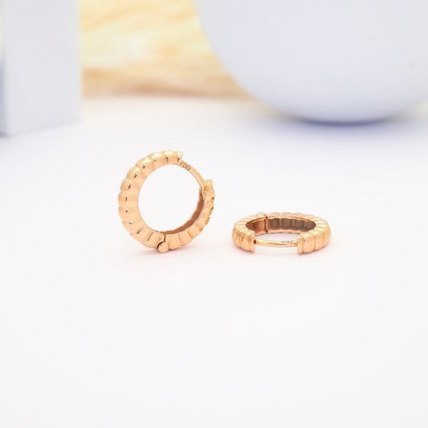 14 Ayar Altın Minimal Küpe