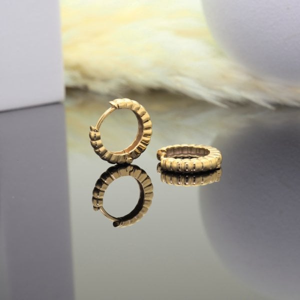 14 Ayar Altın Minimal Küpe