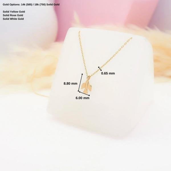 14 Ayar Altın Kuş Kolye