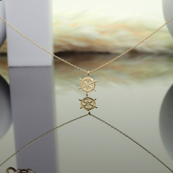 14 Ayar Altın Dümen Kolye