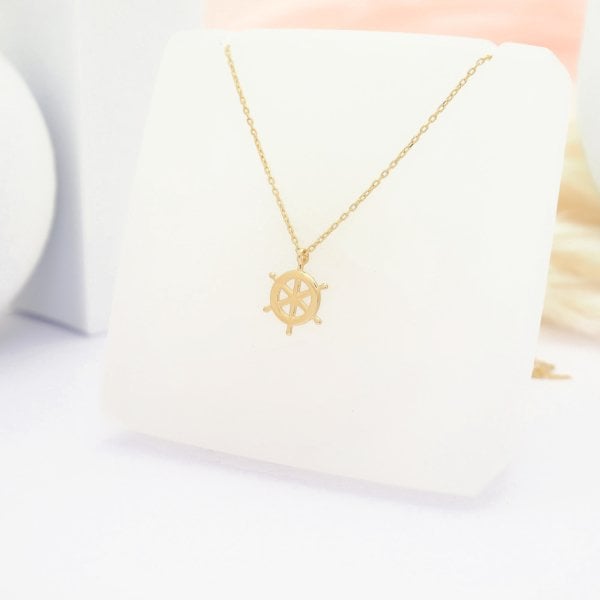 14 Ayar Altın Dümen Kolye