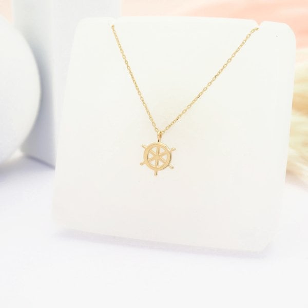 14 Ayar Altın Dümen Kolye