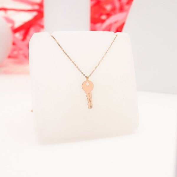 14 Ayar Altın Anahtar Kolye