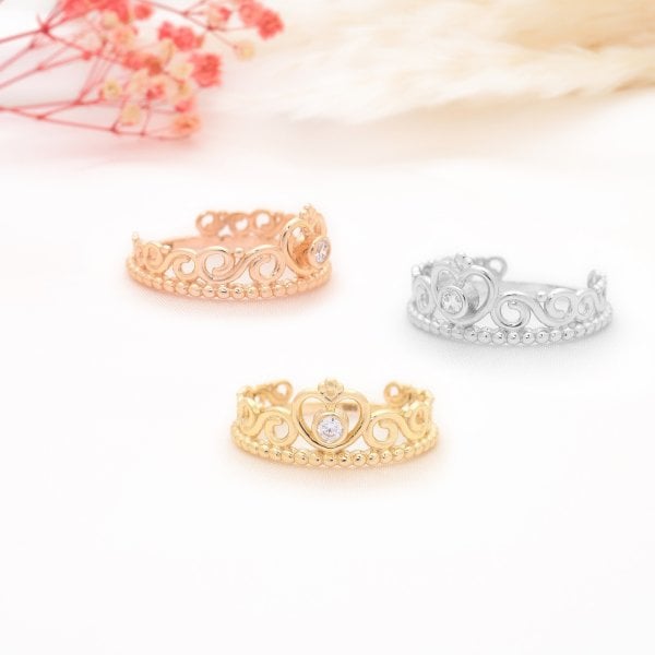 14 Ayar Altın Taç Yüzük