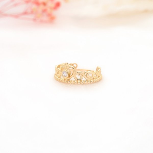 14 Ayar Altın Taç Yüzük