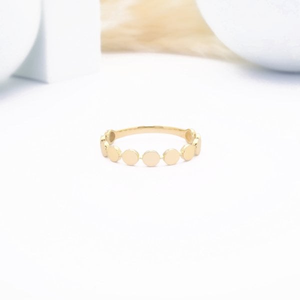 14 Ayar Altın Modern Yüzük