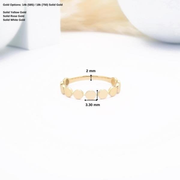 14 Ayar Altın Modern Yüzük