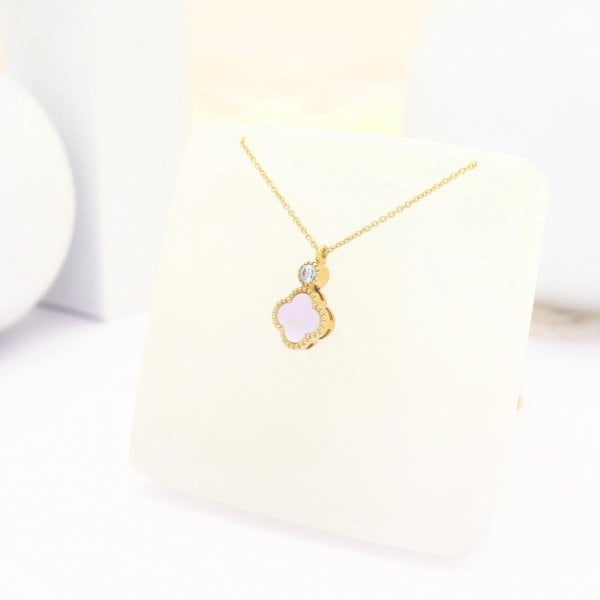 14 Ayar Altın Zarif Sedef Kolye