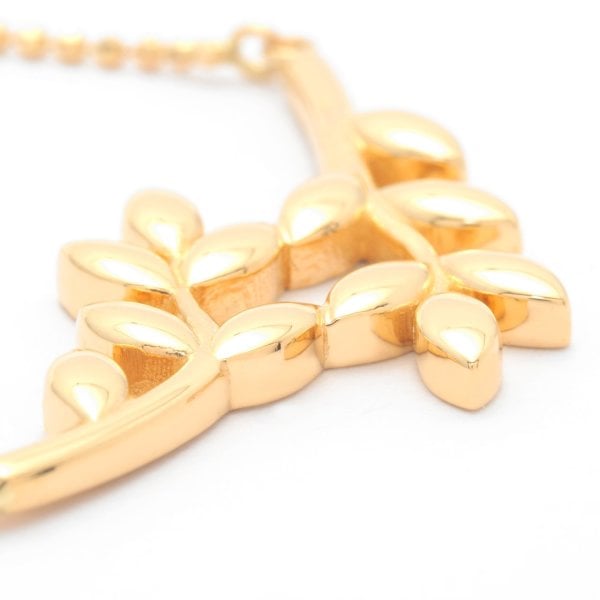 14 Ayar Altın Zeytin Dalı Kolye