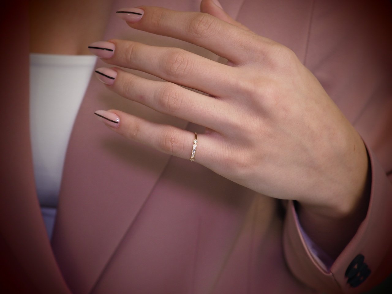 14 Ayar Altın Taşlı Vintage Yüzük